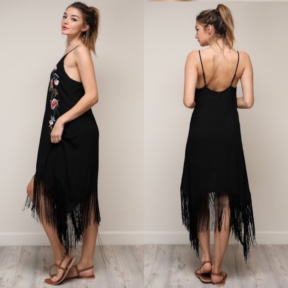 🎉HP🎉New! Embroidered Fringe Dress - Picture 4 of 7